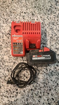 Milwaukee battery and charger