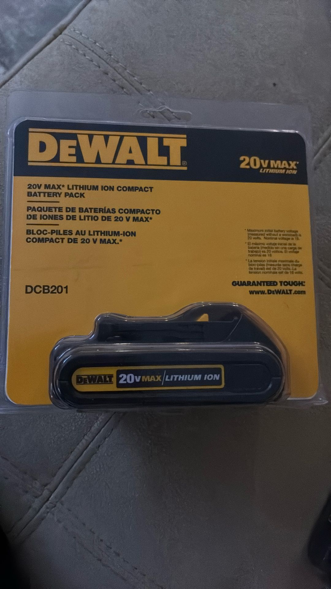 Dewalt Battery 20vmax