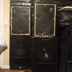 Huge System 18 Inch Peavey Bwx Subs, Jbl 15s With Horns On Top amp,Preamp Eqs,Power Conditioner,Crossover,All For 750 Cash