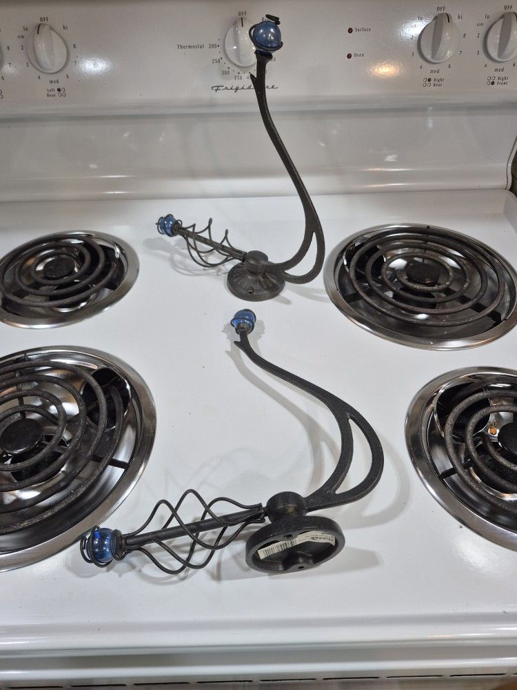 Wrought Iron Plant Hangers.