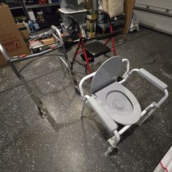 Rollator, Front Wheel Walker, Bed Side Commode