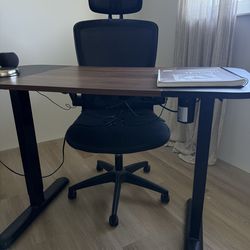 Desk and chair