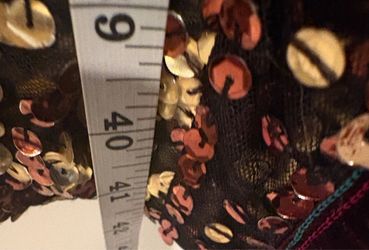 Nanette Lepore Sequined Embellished Dark Fabric Textile