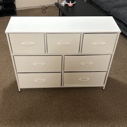 White Fabric Dresser