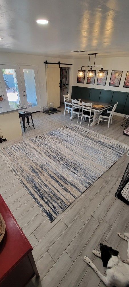 New Area Rug - Premier Blue Lines 8' X 10'