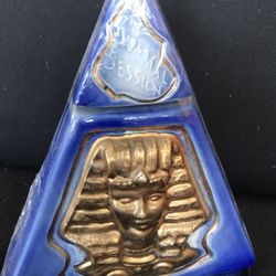 Vintage Jim Beam King Tut Bourbon Whiskey Bottle 1970