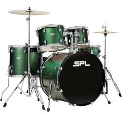 Sound Percussion Labs 5PC Unity II All In One Drum Set Pine Green Glitter