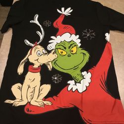 NEW Grinch Black Shirt with Bling 