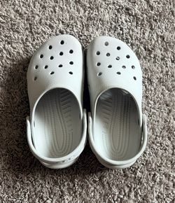 Light gray crocs