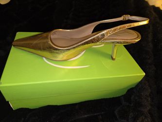 Sam Edelman Gold Sling Back Pump