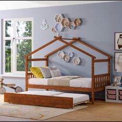 Twin house  Bed with Trundle