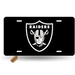 Raiders Football Design License Plate Durable Oakland Team Decorative Aluminum Car License Plate Covers