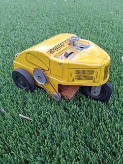 L🌏🌏K! - 1950’s WIND-UP🗝 PRESSED STEEL ELGIN STREET SWEEPER MANUFACTURED by NY-LINT..WORKS!...asking $85.00