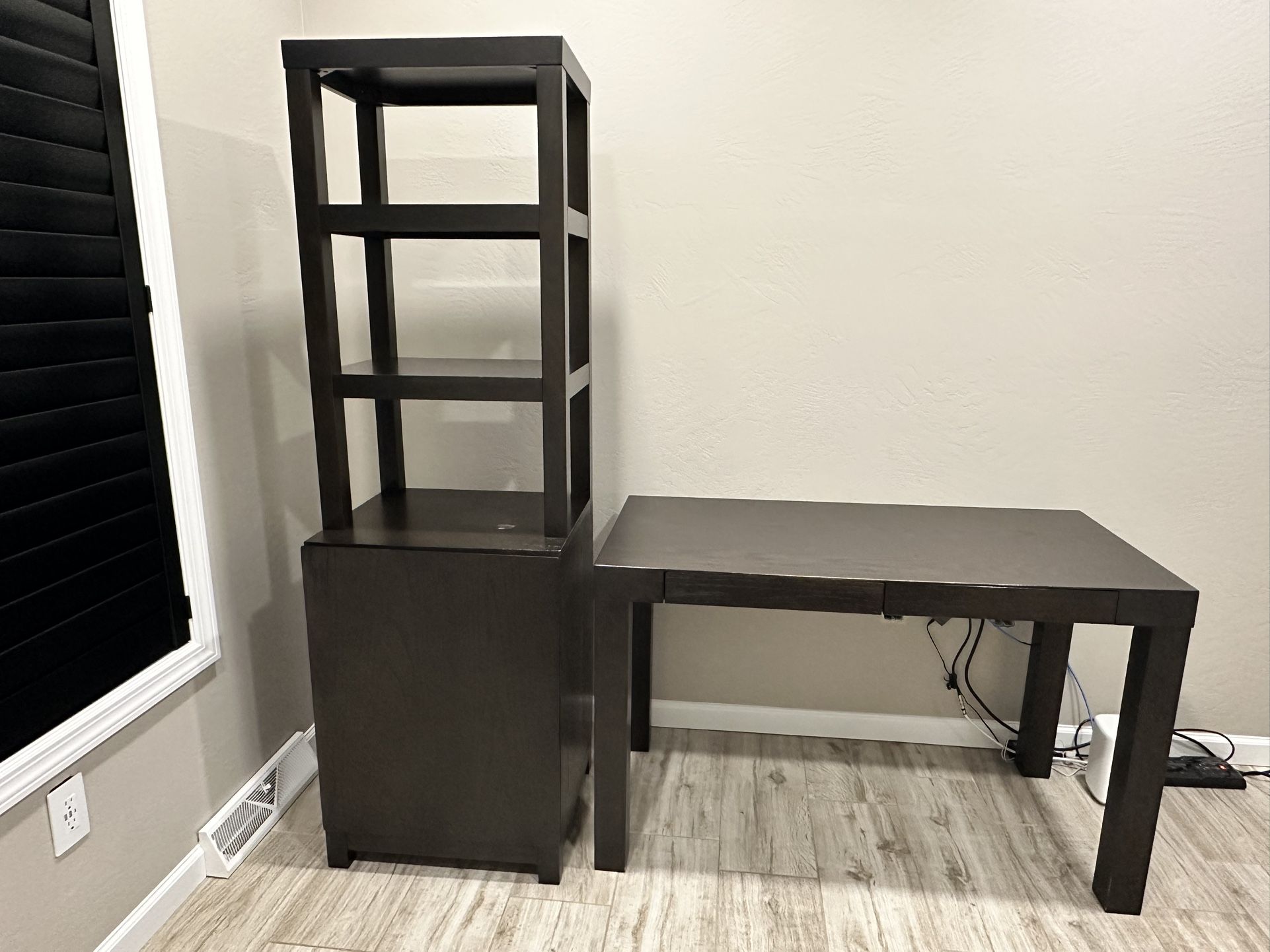 WEST ELM Office Desk & Tower with Chair (3 Piece Set)
