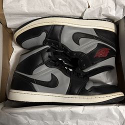 Air Jordan 1 Mid Black and grey
