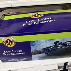 Halloween Fog Machine with Juice & Decorations.