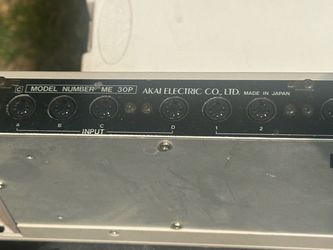 MODEL NUMBER ME 30P AKAI ELECTRIC CO., LTD.