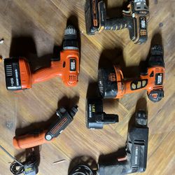 Older Black & Decker Drills Package 