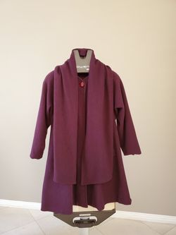 Womens Wool Fleece Cape - size XL