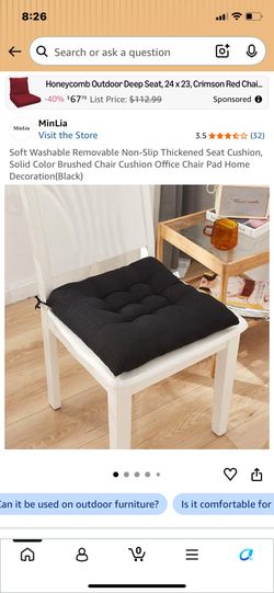 New in packaging 4black 16x16 chair cushions