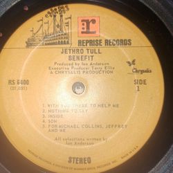 Jethro Tull "Benefit" Vinyl