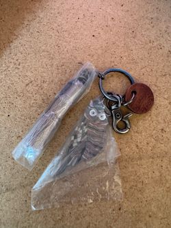 New Sakroots Owl Bag Charm Keychain with Tassel