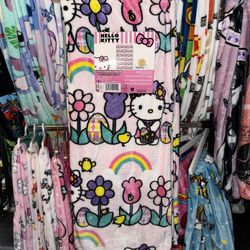 Hello Kitty Tulip Easter Blanket 