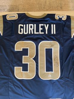 Todd Gurley II #30 Signed Football Jersey