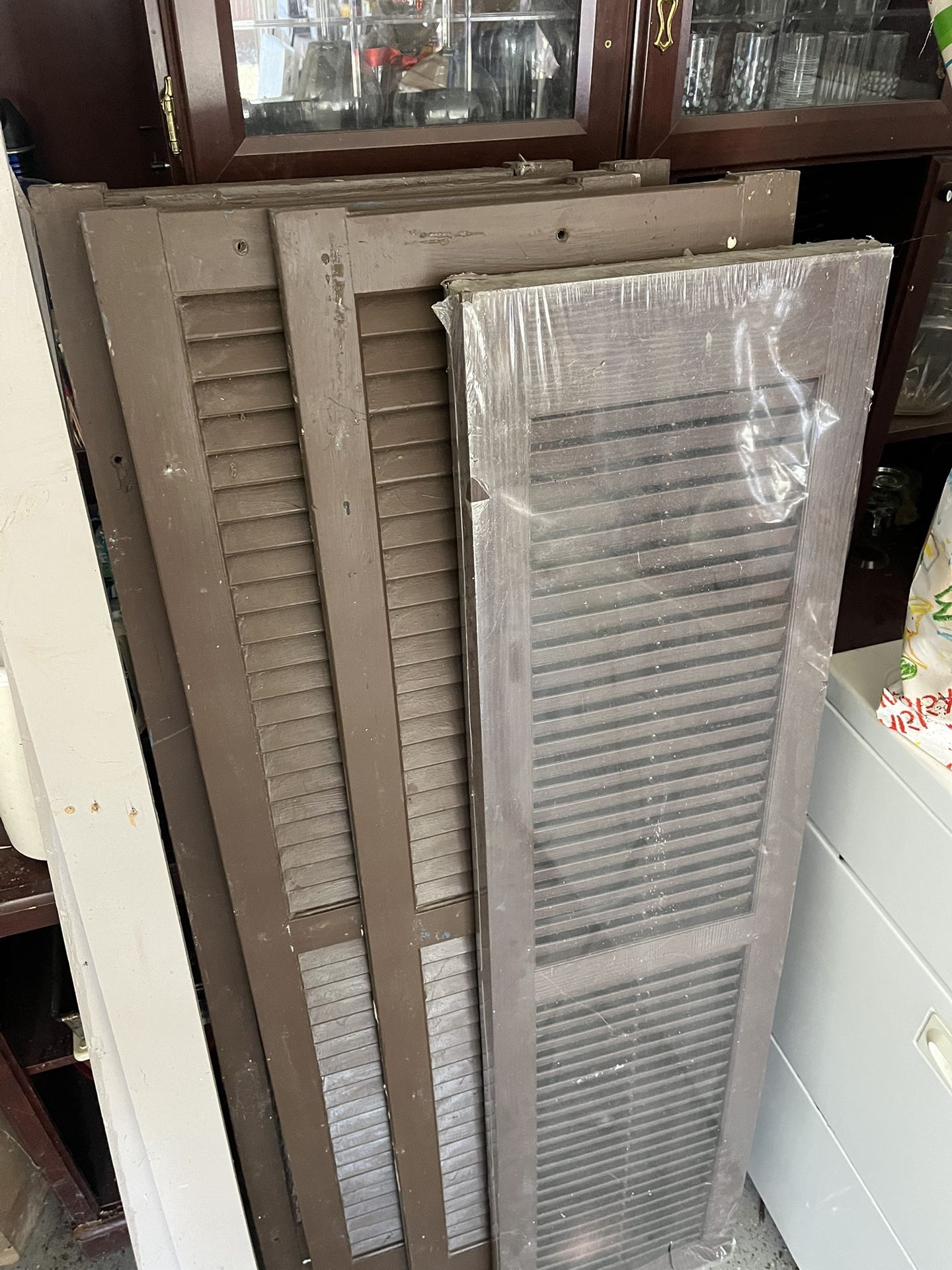 Brown Window Shutters