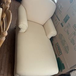 Chaise chair soft cream/soft yellow 