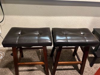 Set of 2 Backless Bar Stools