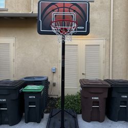 Lifetime Height Adjustable Portable Basketball System, 44 Inch Backboard