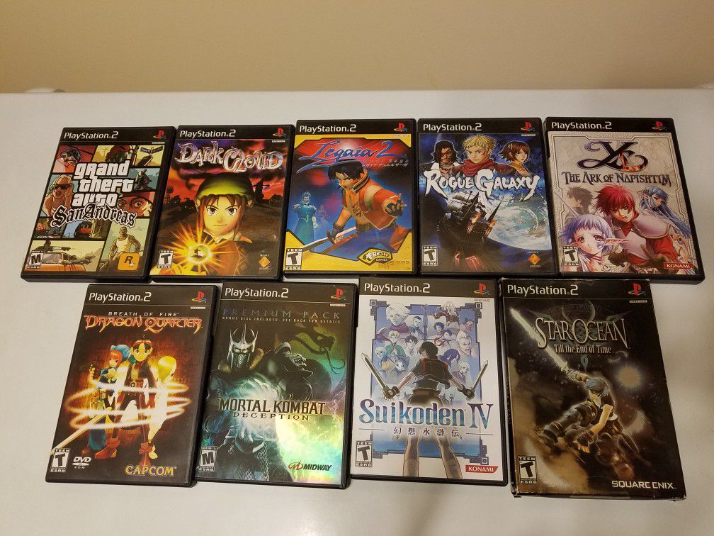 PS2 video games (lot of 9)