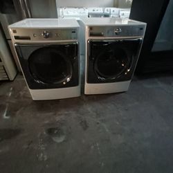 Set Washer And Dryer Brand Kenmore Electric Large Capacity Everything Is And Good Working Condition 3 Months Warranty Delivery And Installation 