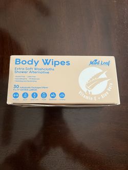 Body Wipes Shower Alternative - Mint Leaf - Camping