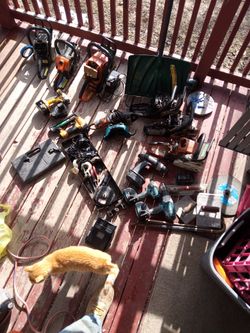 Tools. Chainsaws. Ect