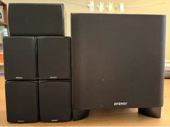 Complete 5.1 Home Theater System – Onkyo TX-NR595 Receiver + Energy Speakers & Powered Subwoofer