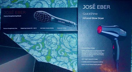 Brand New In The Box, professional quality, Jose Eber Infrared Blow Dryer & Digital Straightening Brush.  $40 ea $75 both
