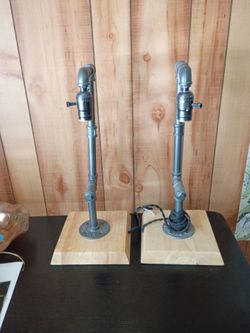 Set of Industrial Pipe Lamps
