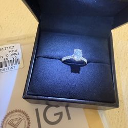 Brand New 2.98 Total Weight (1.57 Center Stone) Carat Lab Oval Diamond Ring In 18k Yellow Gold