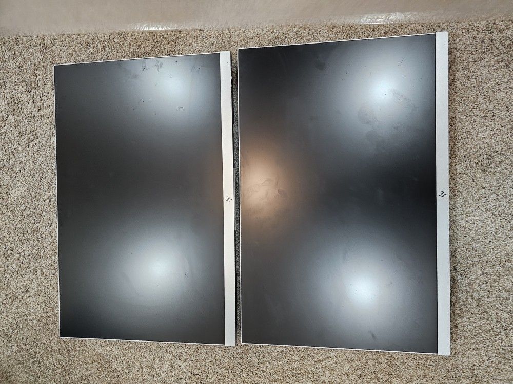 Pair Of 24 Inch HP Elite Monitor