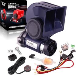 LOUD Train Air Horn for Car or Truck Loud 12v Car Horn Kit with Relay Harness and Switch Button