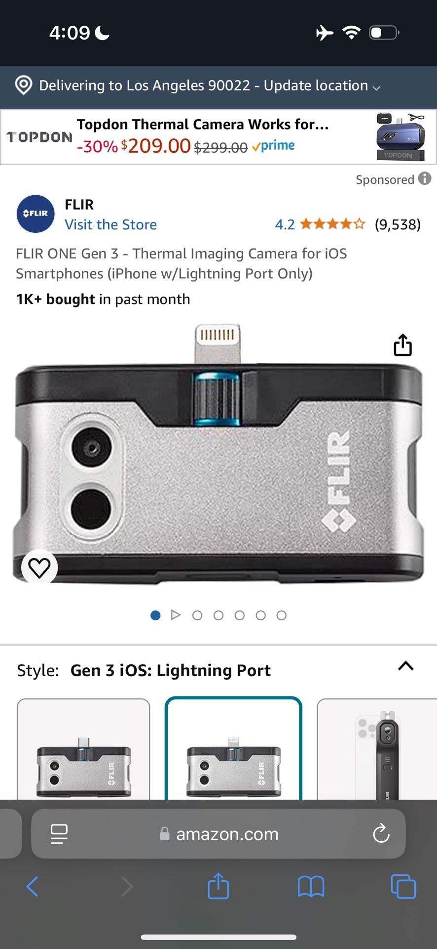 FLIR One Camera For iPhone