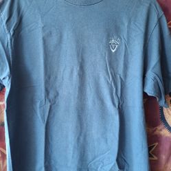 Vintage Guild Guitars Blue T Shirt Embroidered Logo Size XL