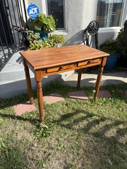 Wooden desk