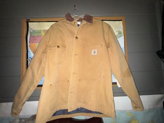 vintage Carhartt Blanket-Lined Duck Canvas Chore Coat