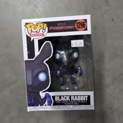 Netflix Guillermo Del Toro's Pinocchio Black Rabbit Funko Pop, NEW!