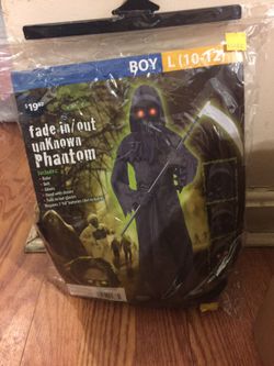 Phantom boys Costume with light up Eyes And Hatchet