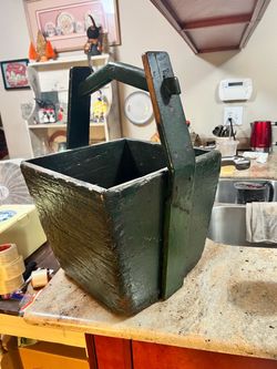 Antique Country Fruit Picking Bucket.