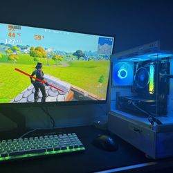 White Gaming Pc Computer Desktop 